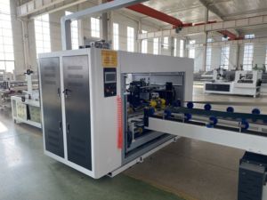 Tốc Độ Cao Tự Động Sóng Hộp Carton Thư Mục Gluer Và Stitch Máy <span class=keywords><strong>Stapler</strong></span> - Product Image 2