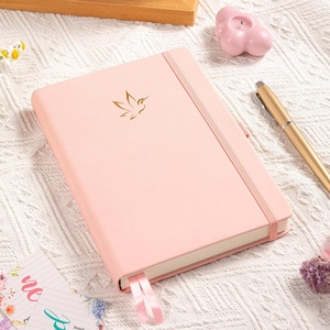 A5革生地カバーPUプランナージャーナルノートセットハードカバービジネスオフィススタイル書き込みギフト - Product Image 3