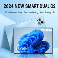 Tablette Android 10,1 pouces, 8 Go de RAM, 128 Go de ROM, double SIM, 4G LTE, tablette avec clavier, écran HD, tablette de jeu pour les études