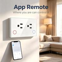 Prise intelligente UBARO US Standard 15A Tuya Zigbee avec mesure de la consommation et minuterie à distance via application, compatible Google Assistant et Alexa Voice