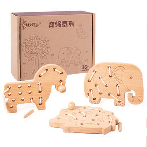 Activité Montessori, perles de laçage <span class=keywords><strong>en</strong></span> <span class=keywords><strong>bois</strong></span> classiques pour bébé et enfant, autres jouets éducatifs pour les tout-petits - Product Image 3