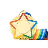 Récompenses personnalisées en or, bronze et argent, médailles 3D, médailles sportives, médailles et trophées avec ruban d'honneur