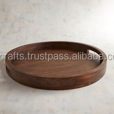 Wholesale Eco-Friendly Handmade <b>Large</b> Mango Wood Serving <b>Tray</b> Rustic Style Rectangular Acacia <b>Tray</b> for Hotels and Restaurants - Product Image 4