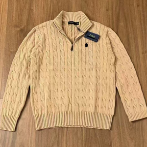 <span class=keywords><strong>Felpa</strong></span> Ralf RL per <span class=keywords><strong>Polo</strong></span> Retro a Maniche Lunghe con Colletto Rovesciato, 100% Cotone, Mezza Zip, Stile Americano Ampio per Uomo Laur - Product Image 5