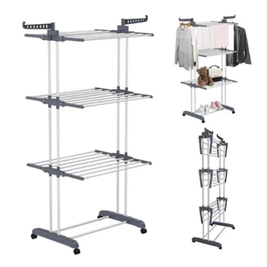 Usine directement vendre blanchisserie séchage vêtements stockage Rack cintre couverture vêtement Rack - Product Image 4