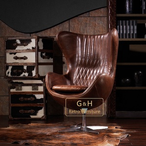 Chaise d'extérieur pivotante usage au bureau, siège à œufs pour le salon, la salle de séjour, tout style - Product Image 2