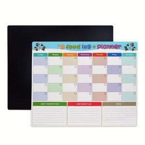 Custom Flexible Dry Erase Calendar Paper Reward Schedule Chart Monthly Weekly Planner Set Magnetic Sticker for <b>Fridge</b> - Product Image 2