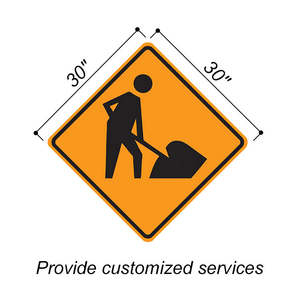 ป้ายก่อสร้างงานถนนที่เป็นไปตามมาตรฐาน MUTCD - ป้ายเตือนความปลอดภัยสีส้มสำหรับสถานที่ทำงาน ทางหลวง และการใช้งานในเขตเทศบาล - Product Image 2