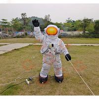 Astronaute gonflable avec modèle de planète Spaceman gonflable géant Décoration de ballon de planètes du système solaire gonflable