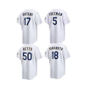Maillot de <span class=keywords><strong>baseball</strong></span> brodé Collection Or 2026 de <span class=keywords><strong>Montréal</strong></span> 8 Enrique Hernandez 17 Shohei Ohtani 18 Yamamoto 50 Betts 5 Freeman 100% authentique - Product Image 5