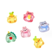 Nouvelle glace à travers Fine Flash Sculpture en résine pour petit animal Accessoires de rentrée scolaire