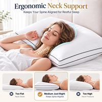 Oreiller de cou moderne en fibre de polyester, respirant et doux, avec soufflet, pour dormeurs sur le côté, le dos ou le ventre – OEM/ODM