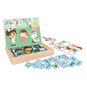 Puzzle magnétique personnalisé pour enfants, <span class=keywords><strong>livre</strong></span> de pièces pour enfants, Puzzle magnétique de <span class=keywords><strong>dinosaure</strong></span> avec 7P - Product Image 4