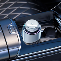 Diffuseur d'arômes de bureau de voiture en aluminium portable USB 15ml pour capteur contrôlé par application contrôle intelligent sans eau rechargeable