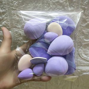 Оптовая продажа, 12 шт., многоцветный набор губок для косметического смешивания, рассыпчатая пудра для макияжа с треугольными и каплями - Product Image 6