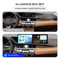 Autoradio multimédia Baoshang double écran tactile 10,1'' Android 15 pour LEXUS ES 2013-2017 avec navigation GPS et CarPlay sans fil