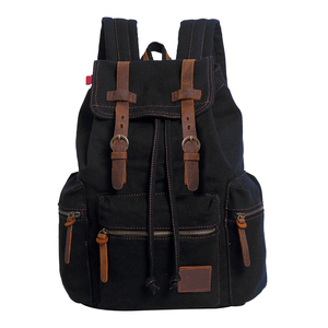 Muzee Vintage Sac à dos de voyage antivol pour hommes Sac à dos décontracté en toile lavée - Product Image 3