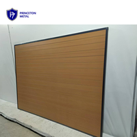 Panneaux préfabriqués de clôture en aluminium de sécurité 6063, bois traité sous pression naturel, latte horizontale/verticale de 8 pieds pour modélisation 3D