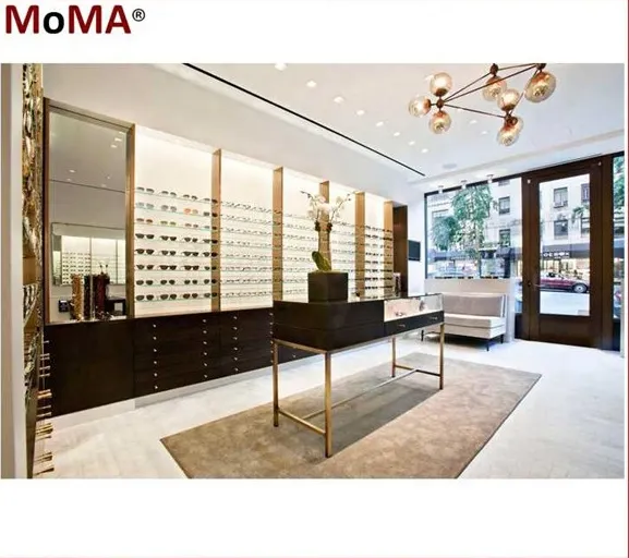 Optik mağaza tasarımı Metal mağaza montaj mağaza mobilyaları