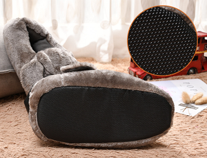 Coppia Cute Warm Indoor Animal Shoes Cartoon Type peluche Dog Indoor Slipper - Product Image 6