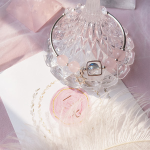 <span class=keywords><strong>Bracelet</strong></span> en cristal naturel polarisé bleu, pendentif étoile à six branches en argent 925, romantique, pour les amoureux, perles, personnalité - Product Image 3