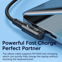 Câble intelligent Toocki 100w tressé de marque originale, câble de charge USB pour jeux, câble de données de type C vers USB C pour téléphone