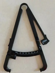 Calibrador de grasa corporal con logotipo personalizado de alta calidad Calibrador de grasa corporal Fitness negro de plástico Precio barato