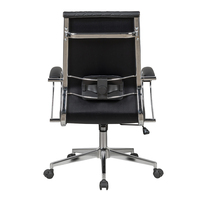 Chaise de bureau exécutive ergonomique pivotante personnalisable avec coussin fin, couleur sur mesure, pour la maison, le bureau ou les conférences, hauteur réglable, vente en gros