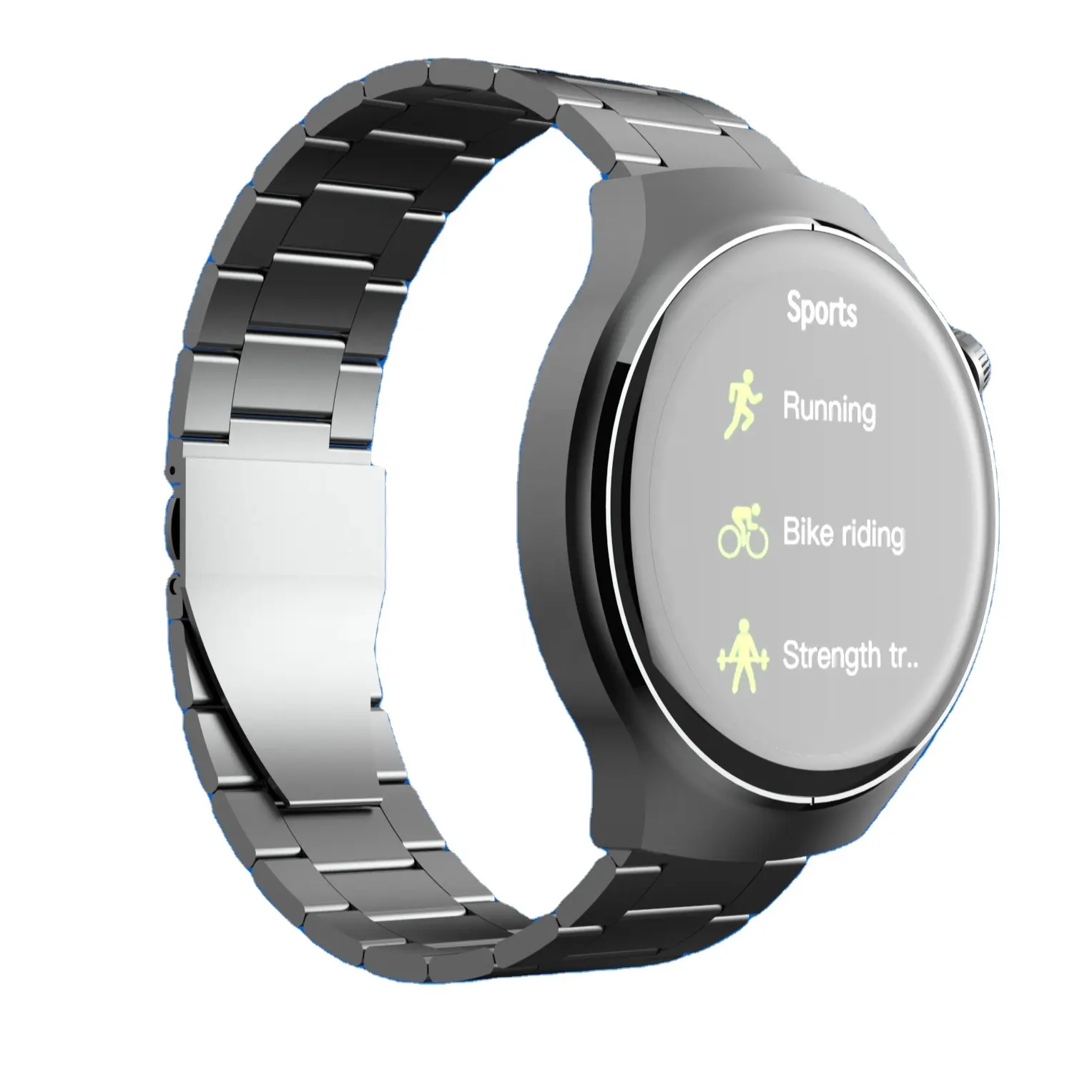 1 sampel OK Watch 4 Ip68 jam tangan pintar kedap air pemantau tekanan darah dorong informasi penghitung langkah