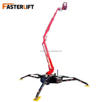Plataforma Elevadora Araña Autopropulsada Ajustable de 10m-48m con Brazo Articulado y Canastilla para Trabajos en Altura