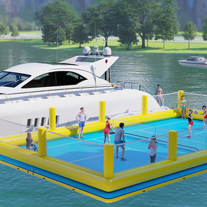 Custom Size 18x9x0.9m Floating Pickleball Tennis Court Anti Slip for Lake Water Sport - Product Image 5