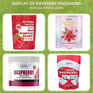 OEM натуральный органический сублимированный красный малиновый фруктовый порошок оптом ягодный порошок красный малиновый сок порошок - Product Image 4