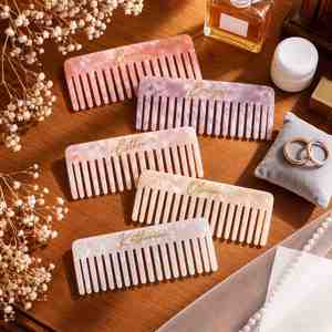 Custom Name Hair Comb, Personalized Acetate Comb, <b>Birthday</b> Gifts, Elegant Bridesmaid Proposal Gift, Fashion Travel Hair Comb - Product Image 6