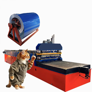 Factory Direct Rolling Forming Machine Non-Stop Cutting Metal <b>Sheet</b> Roofing <b>Tile</b> Making with Durable Bearings As Core Component - Product Image 1