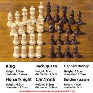 Grandes pièces d'échecs en <span class=keywords><strong>bois</strong></span> Staunton Standard Competition de 3.75 pouces en <span class=keywords><strong>bois</strong></span> massif avec 2 reines supplémentaires - Product Image 4