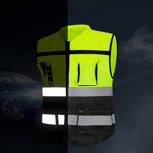 Chaleco de seguridad con cinta reflectante de alta visibilidad Ropa DE TRABAJO personalizable de suministro de fábrica Uso DE TRABAJO certificado - Product Image 4