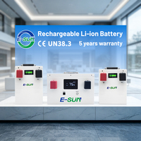 Baterai Lithium Esun 12V 24V 100Ah 280Ah 200ah untuk Penyimpanan Energi Rumah, Sistem Tenaga Surya Rumah, Daya Rumah 8000+ siklus, Garansi 5 Tahun