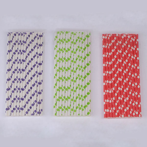 SOTON Premium Disposable Paper Straws 8mm Certified Compostable Custom Printed Biodegradable Eco Juice Drinking Straws Wholesale