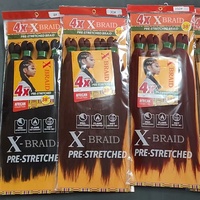 Ventes flash : Cheveux tressés pré-étirés 4X, tressage facile, 38 pouces, fibres thermoformables à l'eau chaude, mèches de cheveux bruts, extensions africaines