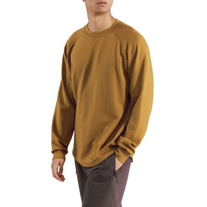 Custom Winter Warm Raglan Long Sleeve <strong>T</strong>-<strong>Shirt</strong> for Men Streetwear Solid Color Loose Crew Neck Basic Men <strong>T</strong> <strong>Shirts</strong> - Product Image 2