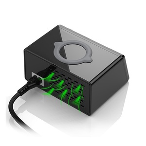 Estación de carga inalámbrica de 8 puertos, Cargador USB multipuerto con pantalla LCD, 100W, CE FCC Rohs - Product Image 6