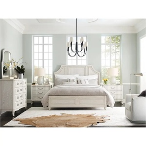 Cama de Pared de Madera Tallada a Mano, Estilo Rústico Tradicional, Tonos Neutros, Construcción Duradera de Madera de Caucho para Dormitorio - Product Image 3