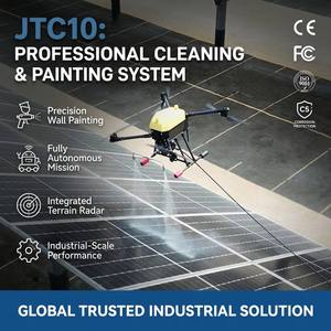 Drone de nettoyage de fenêtres professionnel JTC10, laveur de façades extérieures autonome, UAV avec certification C5 et opérations de précision RTK - Product Image 1