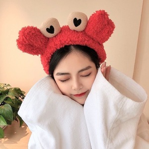 Diadema de felpa estilo coreano para mujer, popular entre las influencers en línea, perfecta para lavarse la cara, aplicar maquillaje, o - Product Image 3