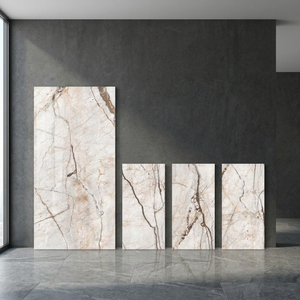 Travertine Silver 800x1600mm Glossy Porcelain Floor And Wall Tiles Natural Stone Design 80x160cm - Product Image 2