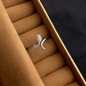 Bague d'index en zircon haut de gamme, style rétro chic, tendance, élégante, de taille moyenne, pour femme - Product Image 6