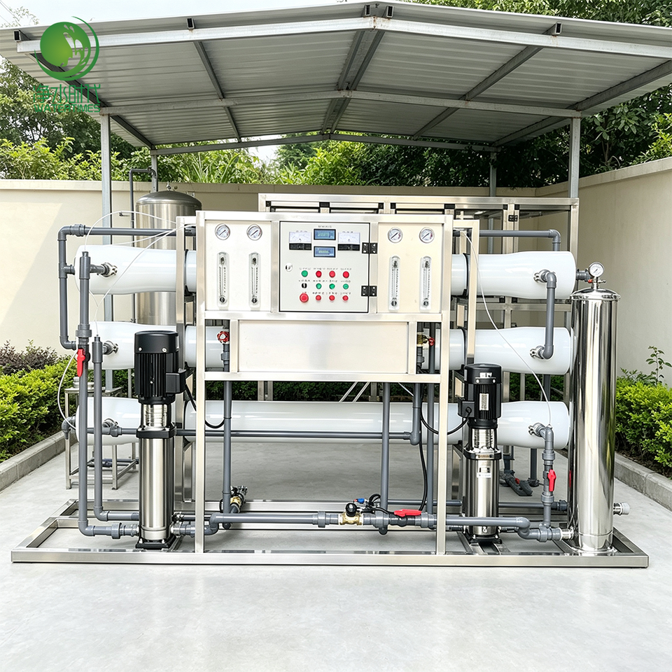 Water Distribution Component Industrial Water Filter Reverse Osmosis System Custom Capacity Water ...