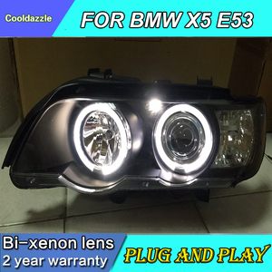 2 pezzi HA CONDOTTO Il Faro Per BMW <span class=keywords><strong>X5</strong></span> E53 1999-2003 Anno HA CONDOTTO LA Lampada Frontale Con Luce di Marcia Diurna - Product Image 4