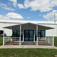 Maison préfabriquée en conteneur pliant trois en un Logement familial mobile pour entrepôts Application d'extension pratique