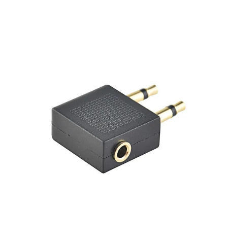 Headphones Adapter Airplane Airline Travel Headphone Jack Audio Adapter Converter Plug 3.5mm Jack Headset Connector